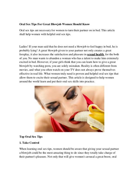 better blow job tips blowjob