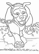 Over Hedge Coloring Pages Drawing Dog Line Print Choose Board Getcolorings sketch template