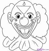 Clown Coloring Scary Pages Draw Evil Drawing Color Clowns Killer Easy Creepy Cry Later Now Colour Face Cartoon Drawings Clipart sketch template