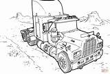 Coloring Mack Pages Truck Trucks Drawing Lastbil sketch template