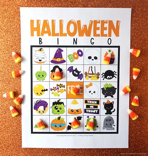 printable spooky halloween bingo artsy fartsy mama