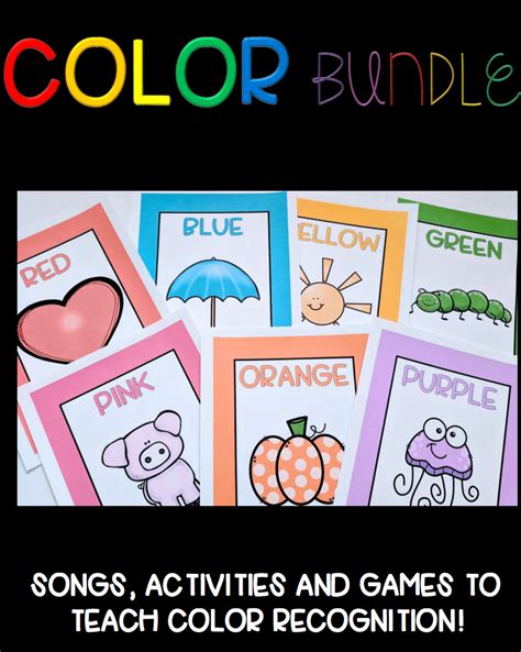 toddler bundle  color activities bundle preschool activities nook