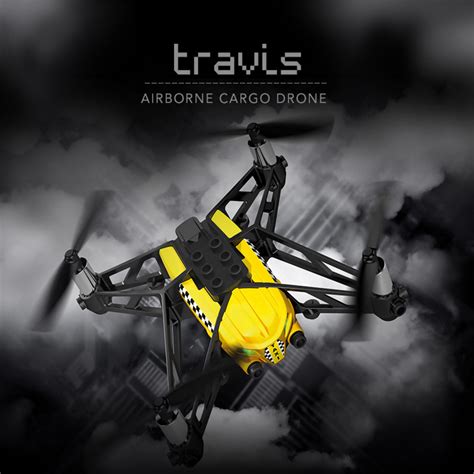 parrot airborne cargo drone travis yellow