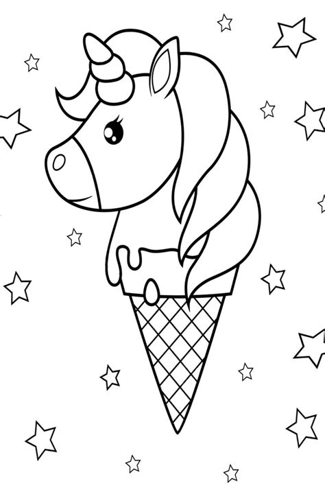 ice cream coloring pages  kids owl coloring pages unicorn