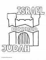 Divided Judah sketch template