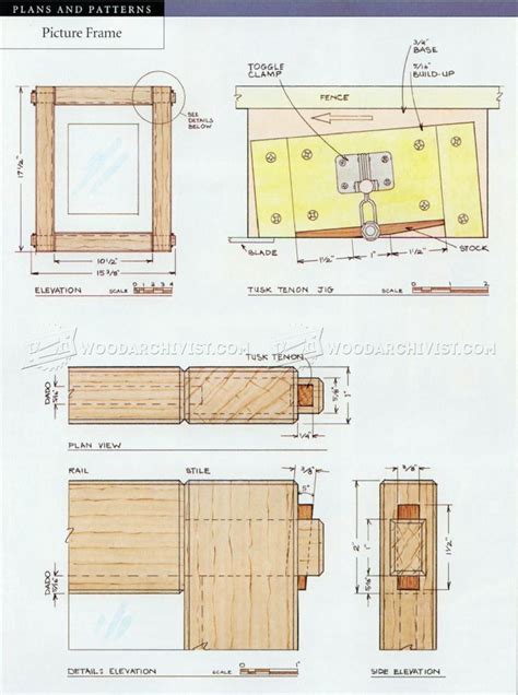picture frame plans woodarchivist