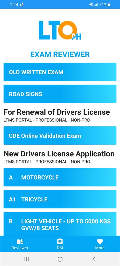 lto ph ltms exam reviewer apk  android