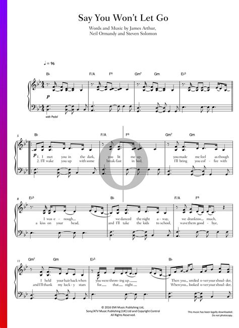say you won t let go sheet music piano voice pdf download