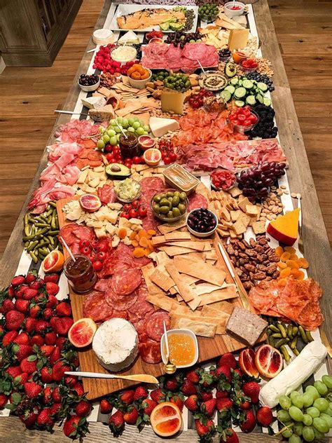 pin  charcuterie grazing tables
