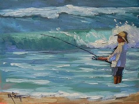 palette knife painters international daily painting beach scene
