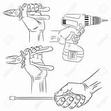 Tools Hand Drawing Getdrawings Hands Screwdriver sketch template