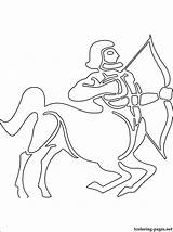 Sagittarius Coloring Pages Getcolorings Getdrawings sketch template