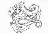 Dragon Coloring Pages Chinese Printable Popular Printables Large sketch template