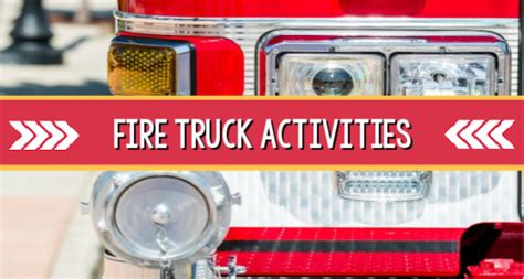 fire truck activities  preschoolers pre  pages