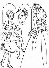 Princess Horse Coloring Pages Game Print sketch template