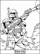Fett Boba Pages Coloring Printable Boys sketch template
