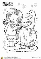 Coloring Pages Tomte Rag Doll Christmas Tomtes Gnome Colouring Kawaii Cute Sur Printable Adult Print Visit Poupee Lutins Suedois Les sketch template
