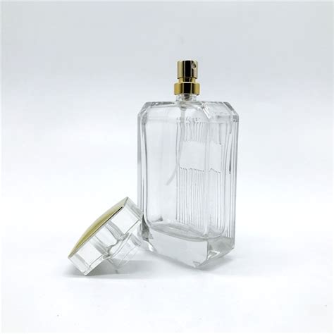 100ml Rectangle Shaped Glass Perfume Bottles Factory High Quality