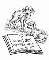 Coloring Pages Bible Creation Beginning Story Printables God Created Biblical Clipart Made Animals Printable Children Old School Colouring Sunday Genesis sketch template