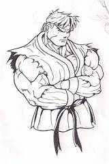 Ryu Colorir Coloriage Luta Asd2 Chun sketch template