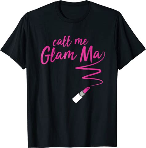 call me glam ma funny grandma t shirt clothing