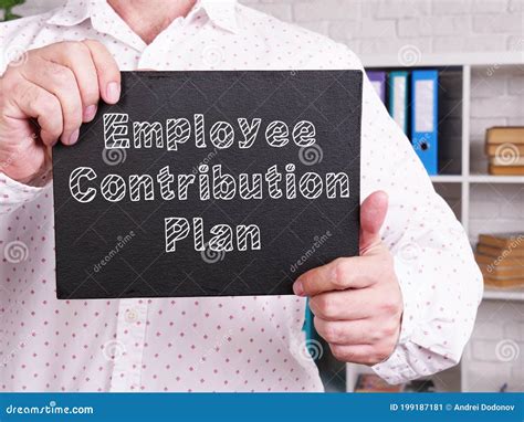 employee contribution plan  shown   conceptual business photo stock image image
