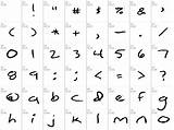 Simpleton Font Map Windows Characters sketch template