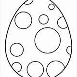 Egg Easter Pages Coloring Outline Polka Dot Chocolate Drawing Plain Eggs Color Printable Kids Printables Painted Print Getdrawings Getcolorings sketch template