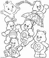 Coloring Care Bear Pages Bears Print Kids Printable Build Lucky Color Clipart Cartoon Sleeping Drawing Teddy Disney Girls Colouring Sheets sketch template