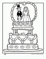Wedding Coloring Pages Kids Cake Activities Book Valentine Activity Printable Printables Table Valentines Colouring sketch template