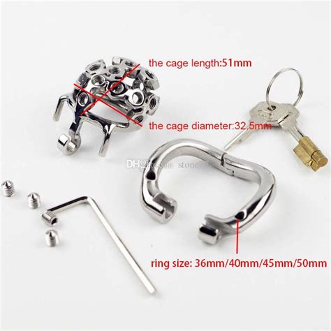 stone77 super short small male forced chastity cage device