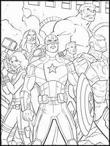 Endgame Superhero Book sketch template