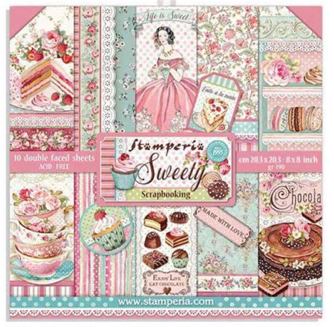 stamperia sweety scrapbook paper pad   collection etsy