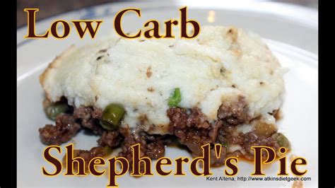 atkins diet recipes  carb shepherds pie  youtube