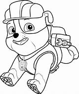 Patrol Paw Rubble Coloring Pages Drawing Printable Games Chase Running Zuma Painting Kids Cartoon Clipartmag Coloringpages101 Color Categories Pdf Choose sketch template