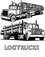 Logging Semi Peterbilt Dxf Logger Tractor Clipartsuggest Cliparts sketch template