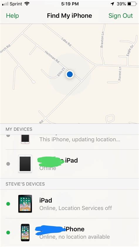 location sharing issues ios