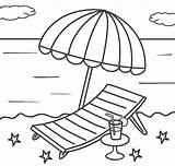 Beach Umbrella Colorear Malvorlagen Urlaub Cool2bkids Ausmalen Sombrilla Malvorlage Hamaca Coloringonly Hammock sketch template
