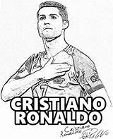 Ronaldo Cristiano Coloring Pages Color Football Printable Player Cr7 Colouring Madrid Real Messi Portugal Juventus Choose Board sketch template