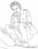 Pattinson Colorir Edward Cullen Agachado Crepusculo Lautner Hmm Curioso Joana Hellokids Imprimir sketch template