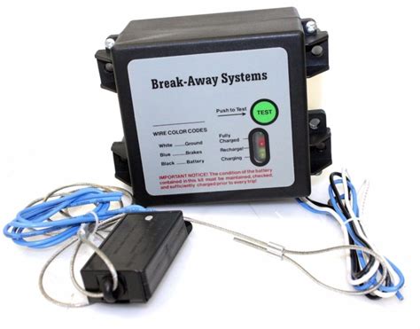 trailer break  system kit  separation runaway breakaway systems econosuperstore