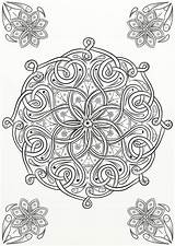 Coloring Celtic Knot Flower Deviantart sketch template