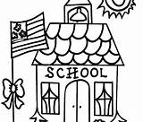 School First Coloring Pages Getcolorings Printable sketch template