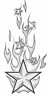 Tattoo Flame Designs Tattoos Flames Fire Star Tribal Dice Outline Drawing Stars Flaming Coloring Arm Sketch Pages Drawings Stencil Clipart sketch template