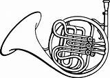 Horn Horns Instrumentos Trompa Openclipart Musicais Pngwing Trompos Onlinelabels Clipartof W7 Frances Pluspng sketch template