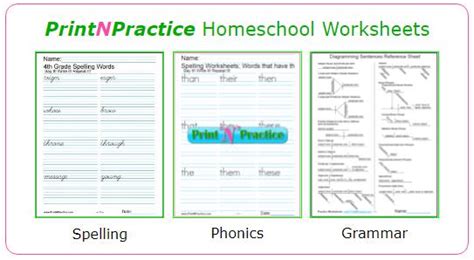 homeschool worksheets customize  practice