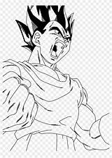Dragon Ball Coloring Vegeta Pages Dbz Transparent Pngfind Popular sketch template