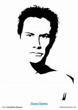 Keanu Reeves Pyrography sketch template