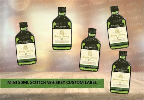 printable ml buchanan custom whiskey sticker label buchanan etsy