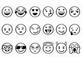 Emojis Draw Paper Emoji Drawing Faces Coloring Pages Step sketch template